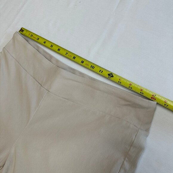 J McLaughlin Masie Slim Pull On Pants Size 14 Stretch Career Khaki Tan Tapered - Picture 4 of 8